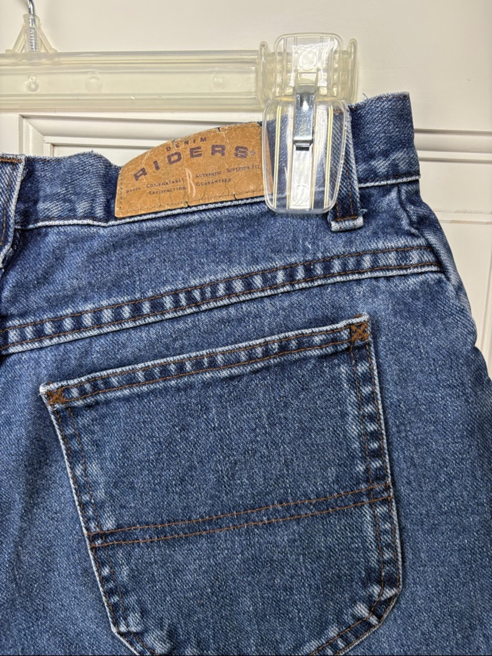 VINTAGE Riders by Lee Blue Denim Women’s Shorts size 10 - Picture 2 of 5